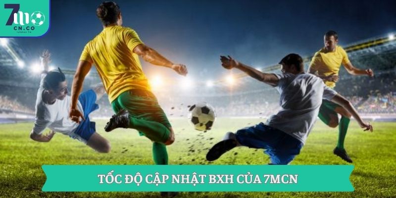 Tốc độ cập nhật BXH của 7MCN