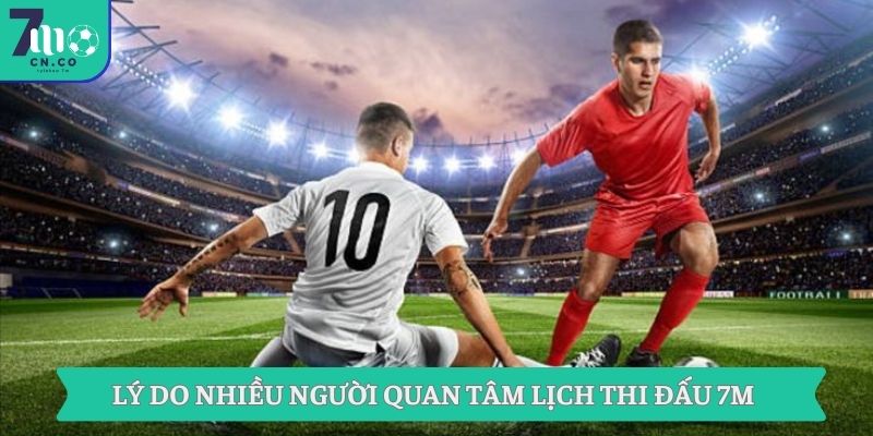 Lý do nhiều người quan tâm lịch thi đấu 7M